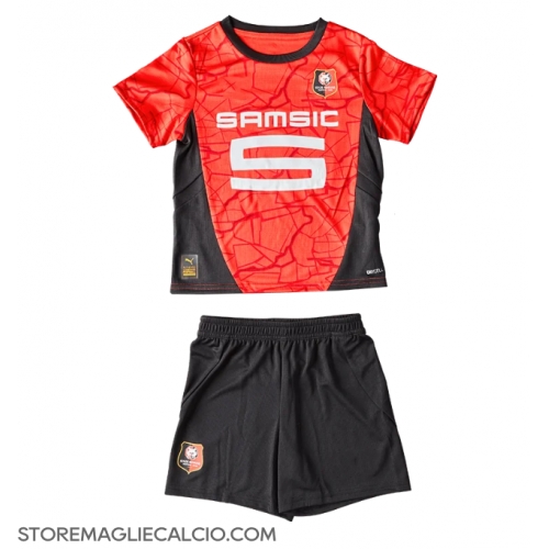 Stade Rennais Maglia Gara Casa Repliche 2024-25 Bambino Maniche Corte Stade Rennais Maglia Gara Casa Repliche 2024-25 Bambino Maniche Corte